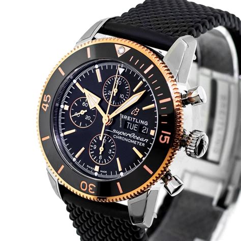 breitling superocean heritage ii chronograph 44 rose gold|superocean heritage ii chronograph 44.